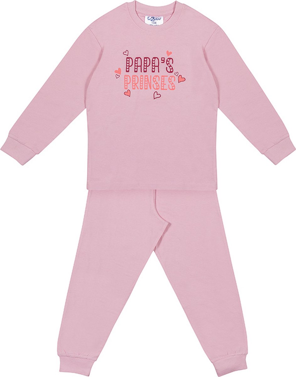 Fun2Wear - Papa's Prinses | Roze meisjes jongens - Katoen - Maat 128