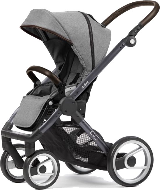 MUTSY - EVO - Wandelwagen - Farmer Dark Grey onderstel & Buggy Farmer Mist & Olive Reiswieg van Mutsy — afbeelding 3