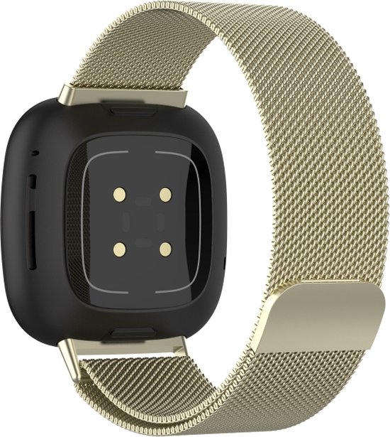 Bracelet milanais pour Fitbit Versa 4, or