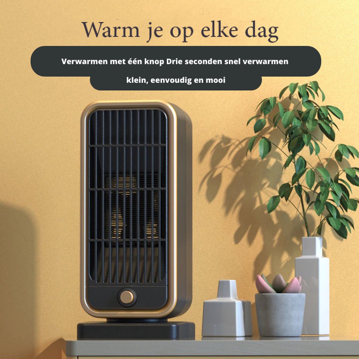 Elektrische wandconvector met elektronische thermostaat, 2kW
