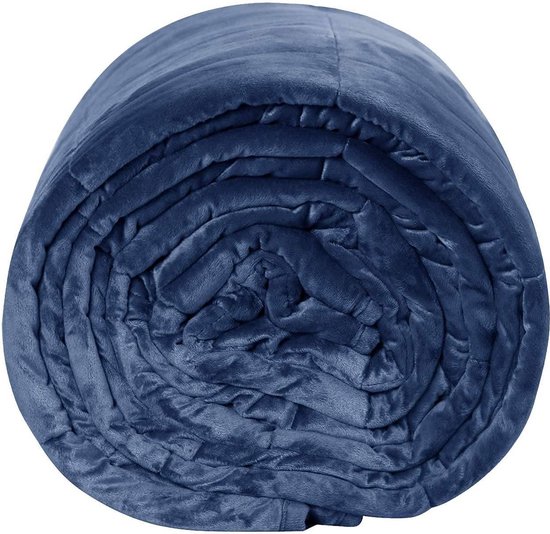 Weighted Blanket Verzwaarde Deken 7KG 150x200cm Blauw 4
