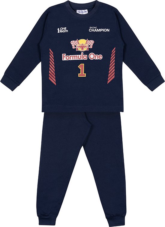 Fun2Wear - Pyjama Driver 1 - Navy Blauw - Maat 164 -