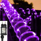 Tuyau d'éclairage - 10 Mètres - 230V Avec Prise - Violet