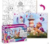 DODO Toys - Puzzle My Little Pony 2-en-1 - 30 pièces - 20x27 cm - Puzzle livre de coloriage My Little Pony - speelgoed 3+ - Puzzle enfant 3 ans