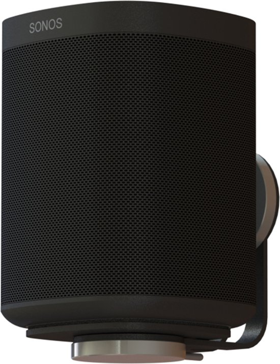 Sonos One One SL PLAY:1 wandbeugel muurbevestiging zwart 90° draaibaar staal muur montage