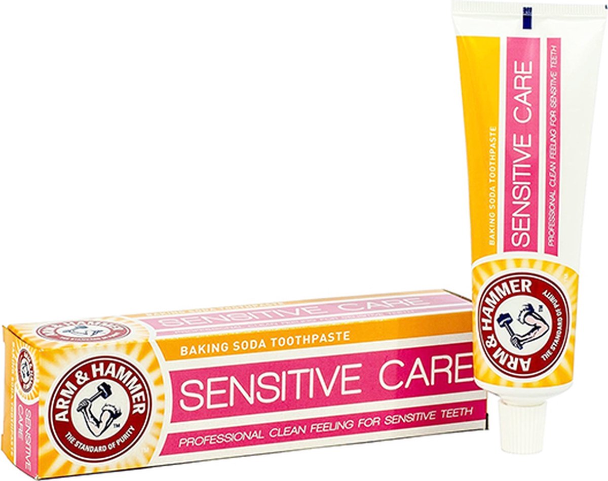 Arm & Hammer - Sensitive care - Tandpasta - Baking Soda - 125 gram - Gevoelige Tanden - Tanden Reinigen - Tanden Gevoelig