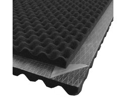 Professionele Geluidsisolatie STUDIO KWALITEIT - Akoestisch - Isolatie platen - Geluidsisolatieplaten - Noppenschuim voorzien van STERK zelfklevende laag | 50x100cm | 3cm dik