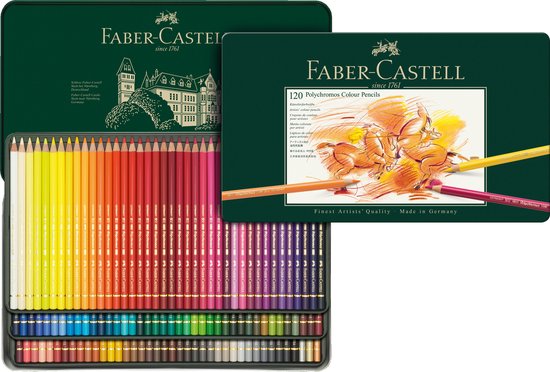 Faber-Castell kleurpotloden - Polychromos - 120 stuks in blik - FC-110011 |  bol.com
