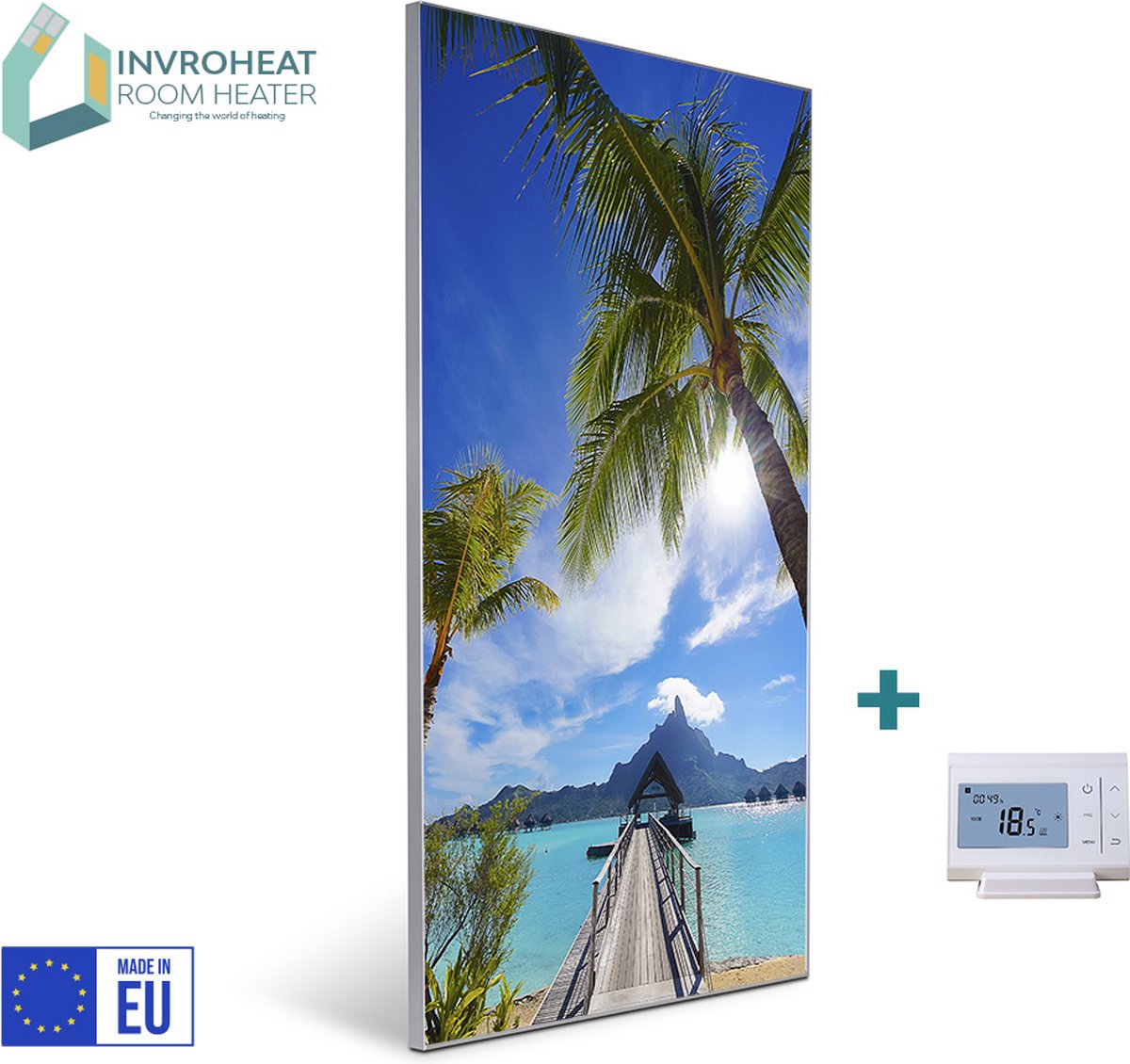 IHWS2022-2504-DIS - Infrarood paneel - 610x915mm - Take a Dive, Display thermostaat