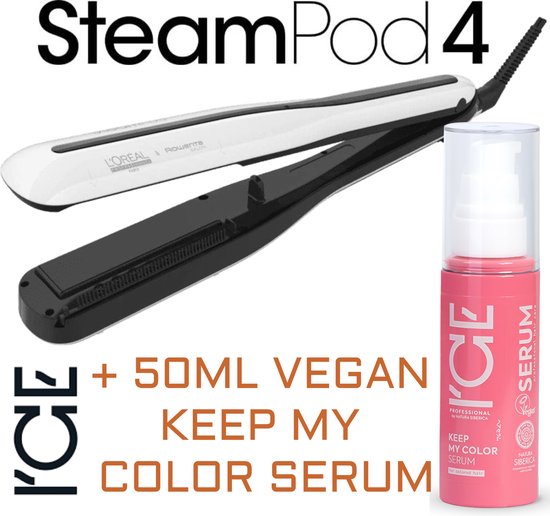 Foto: Loreal steampod 4 stoomstijltang ice keep my color serum 50ml