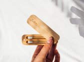 Herbruikbare wattenstaafjes van Bamboe - 2 stuks - Plasticvrij - Wasbare oorstaafjes - Herbruikbare oorstokjes - Herbruikbare wattenstaafjes bamboe - Herbruikbare Lastswab - Zero Waste - Duurzaam - Wasbare Wattenstaafjes