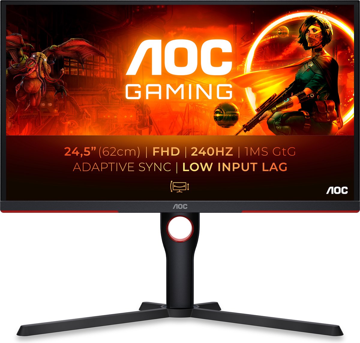 AOC Gaming 24G2SPAE/BK - G2 Series - écran LED - jeux - 23.8