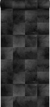 ESTAhome behang dierenhuid zwart - 139184 - 0,53 x 10,05 m