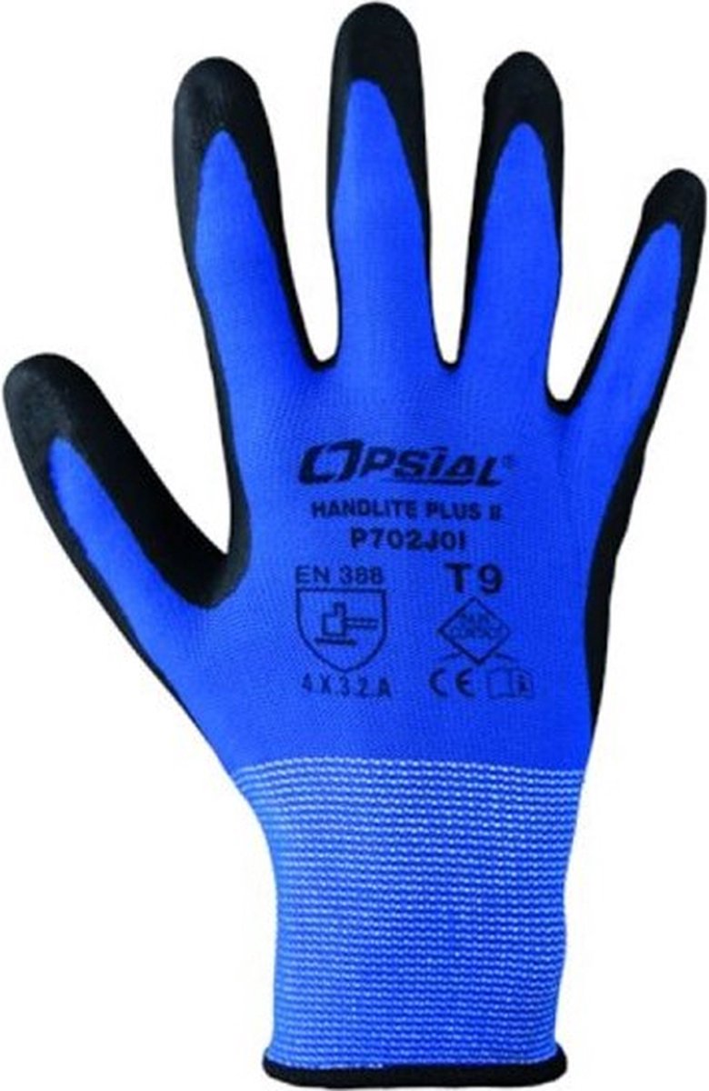 Opsial werkhandschoenen - Handlite Plus II - Nylon PU zonder DMF - maat 10