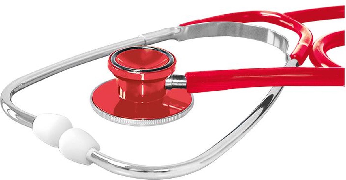 Goedkoopste Ratiomed Stethoscoop lichtgewicht aluminium Rood