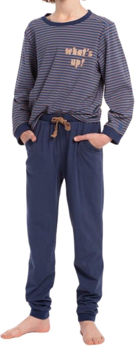 Eskimo Pyjama lange broek 'Blue' Katoen 140