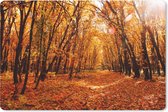 Muismat - Mousepad - Herfst - Bos - Bladeren - Seizoenen - 27x18 cm - Muismatten