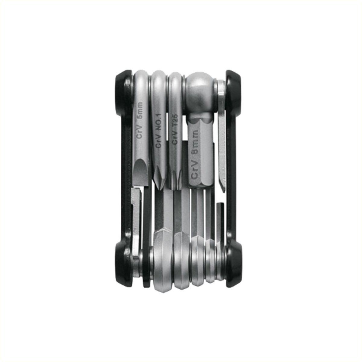 SKS Compacte multitool - 14 functies - roestvrij staal - met neopreen etui - 79x39x20mm - 129g