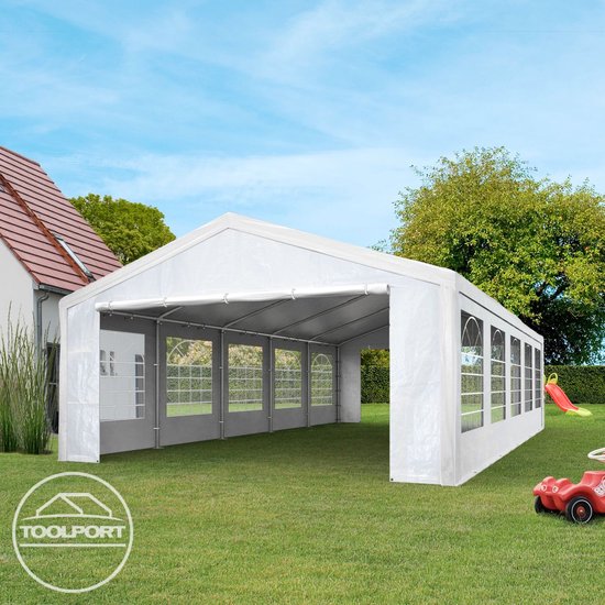 Partytent Feesttent Paviljoen 3x5 m wit PE 350 N zeil 100% waterdicht UV-bestendig