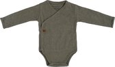 Baby's Only Rompertje lange mouw Melange - Khaki - 68 - 100% ecologisch katoen - GOTS
