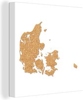 Une illustration du Danemark dans une toile texturée en liège 90x90 cm - Tirage photo sur toile (Décoration murale salon / chambre)
