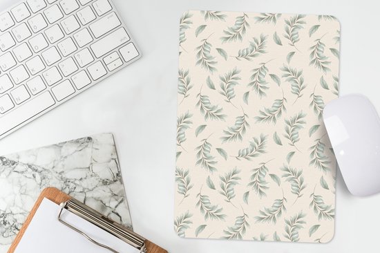 Muismat 18x27 cm - Mousepad Bloemen - Planten - Pastel - Muismatten