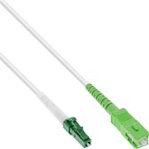 Premium LC/APC - SC/APC FTTH Simplex Optical Fiber Patch kabel - Single Mode OS2 - wit / LSZH - 5 meter