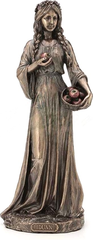 Veronese Design - Beeld/figuur - Idunn Noordse Godin van de Jeugd - Gebronsd beeld - 22,5cm