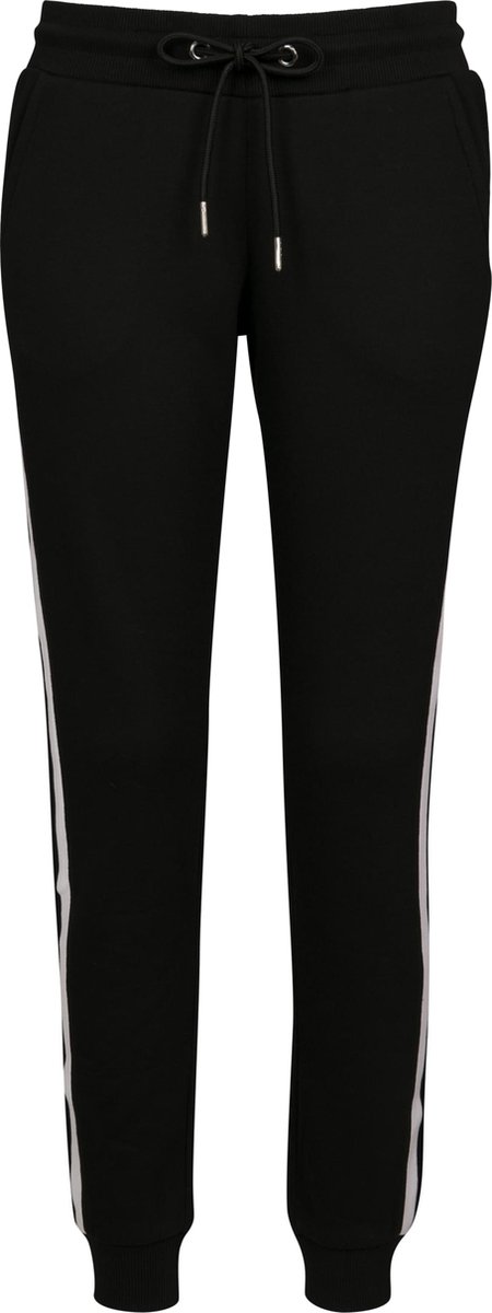 Dames Vrouwen Populair Womenwear Streetwear Urban Modern Casual Sweatpants Ladies Contrast CollegeStripes Zwart