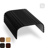 Tuko Armleuning Dienblad - Zwart - Duurzaam bamboe - Flexibel - Anti slip - Beschermende coating - Organizer - Bank - Zetel - Sofa - Banktafel