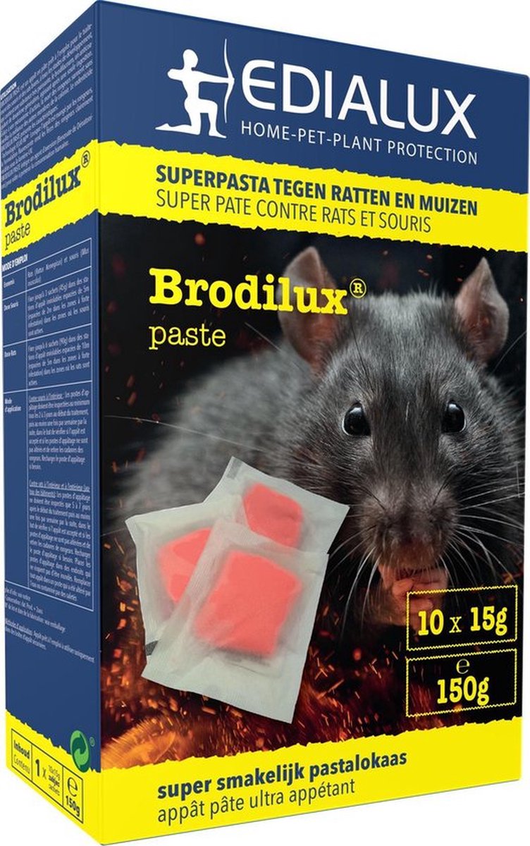 Edialux Fatal pâte contre rats et souris 150g