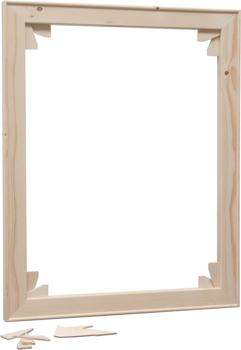 Deknudt Frames spanraam voor schildercanvas - naturel hout - 20x20 cm