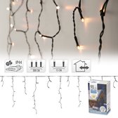Kerstverlichting - IJspegel - Lichtgordijn - 3 meter - IJspegel - 90 LED's - Warm wit - voor binnen & buiten
