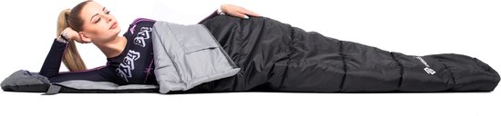 Springos Slaapzak - Slaapzakken - Dekenmodel - Inclusief Draagtas - 220 x 80 cm - Zwart van Springos — afbeelding 2