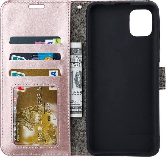 iPhone 14 book case Or rose