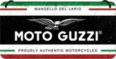 Metalen hanging sign 10 x 20 cm Moto Guzzi - Italian Motorcycles