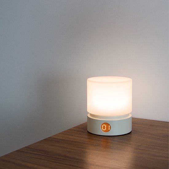Draadloze led-tafellamp - oplaadbare, draagbare basis (geen