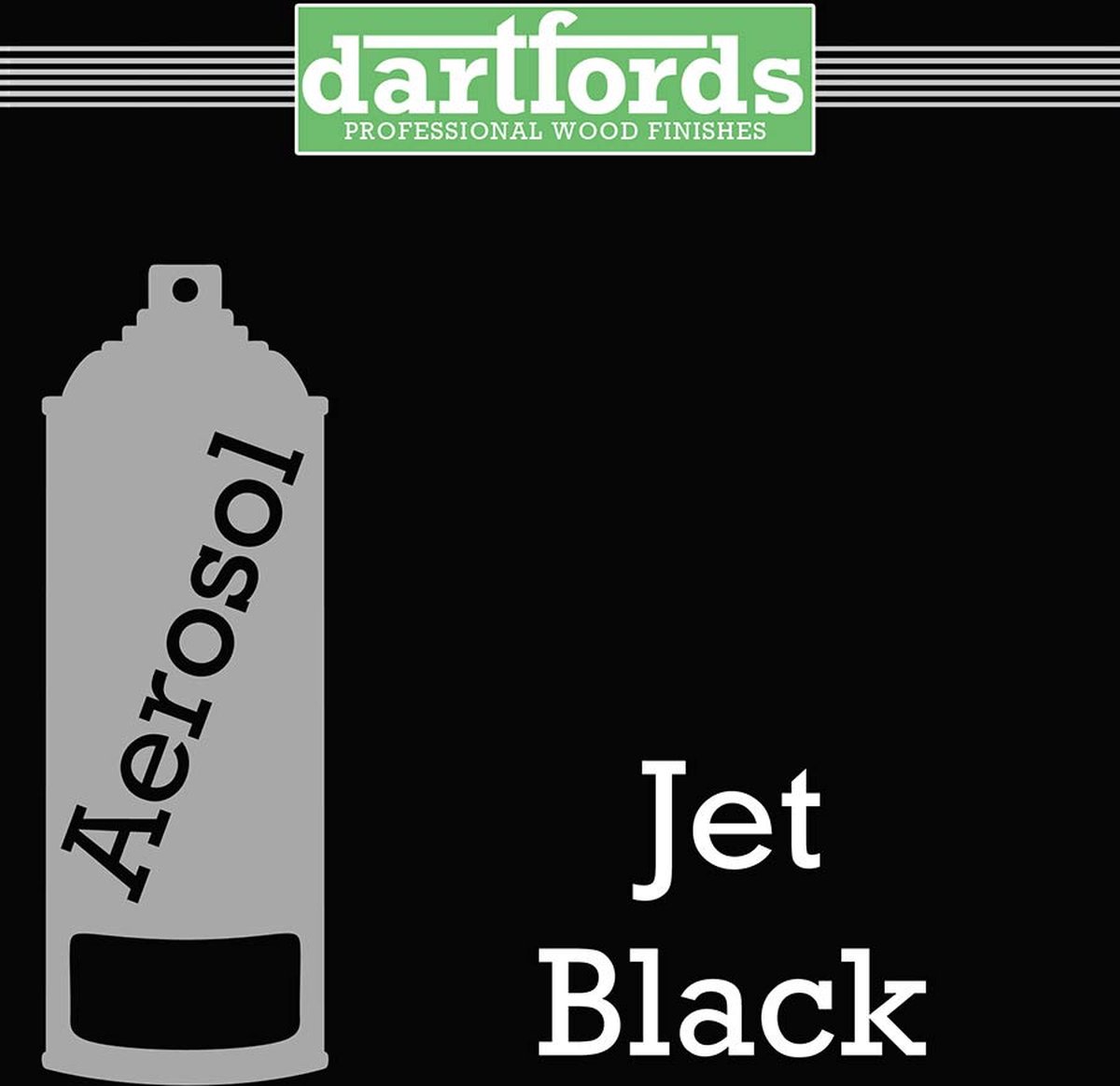 Dartfords FS5222 Nitrocelluloselak Jet Black 400ml spuitbus