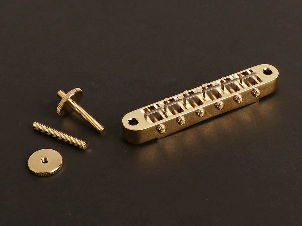 Gitaar brug Gotoh Ti-103B-GG “tune-o-matic” goud