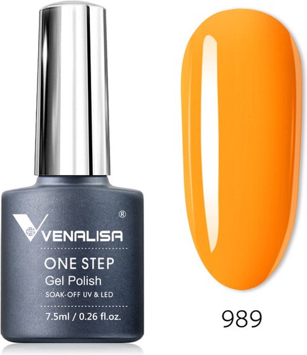 3-in-1 UV Gel Polish One Step Soak Off Gellak 989 Orange