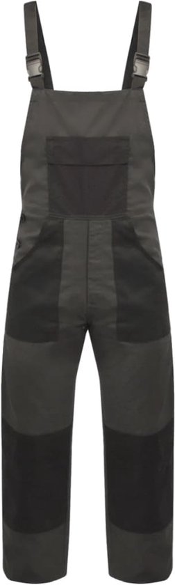 Bestex Fabricage b.v. | Tuinbroek Katoen/Polyester TBC6040 grijs/zwart