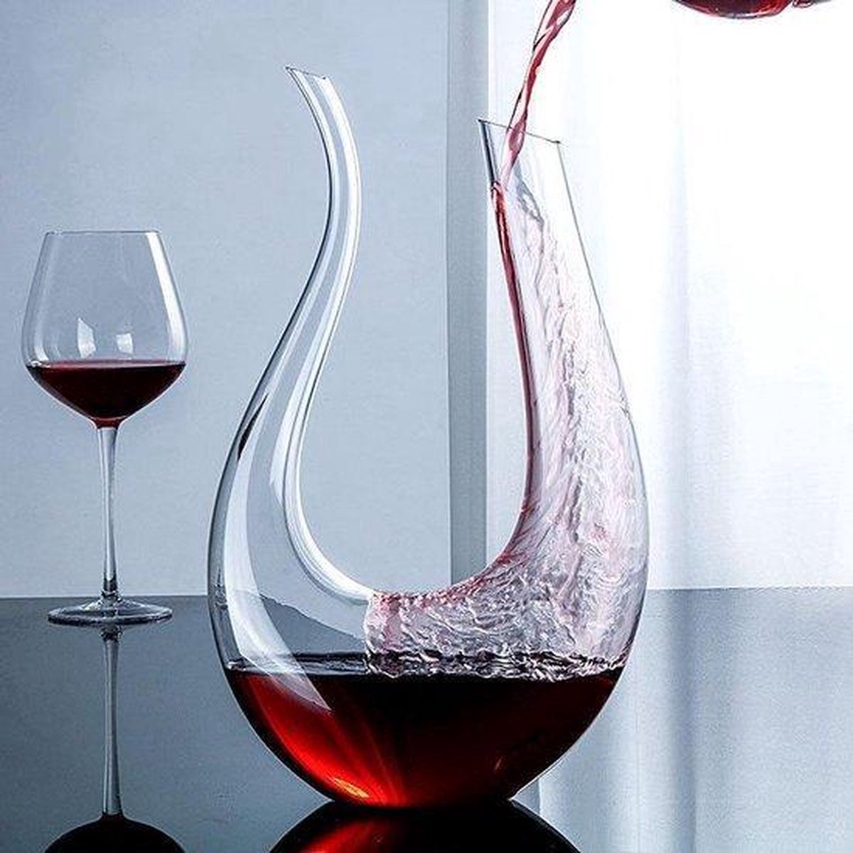 Glazen Decanteer Karaf 1.5L - Elegante Wijn en Drank Accessoires