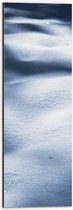 WallClassics - Dibond - Close up van Sneeuw - 20x60 cm Foto op Aluminium (Met Ophangsysteem)