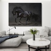 Luxe Plexiglas Schilderij Black Horse | 100x150 | Woonkamer | Slaapkamer | Kantoor | Muziek | Design | Art | Modern | ** 5MM DIK**