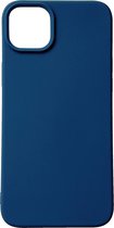 Casemania Hoesje Geschikt voor Apple iPhone 14 Plus Donker Blauw - Extra Stevig Siliconen Back Cover