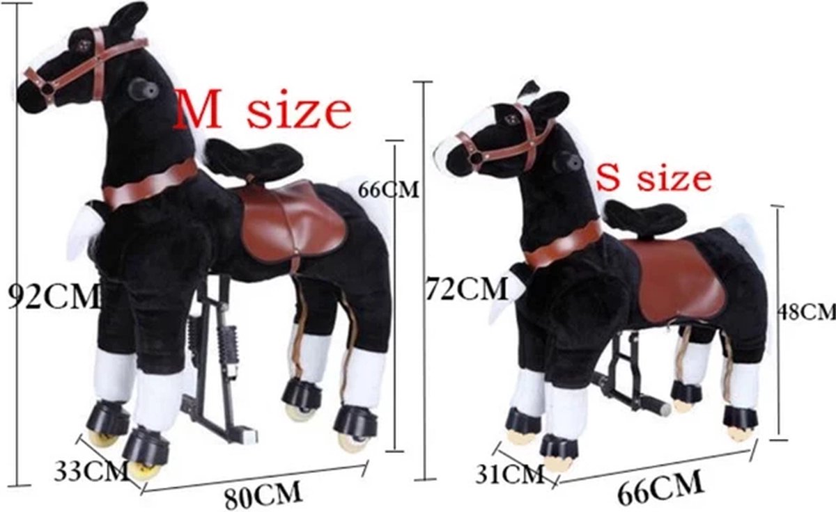 Cheval à Pédales Pour Enfants - Animal Riding ZRP002S - Brun - 3-5 Ans - 10