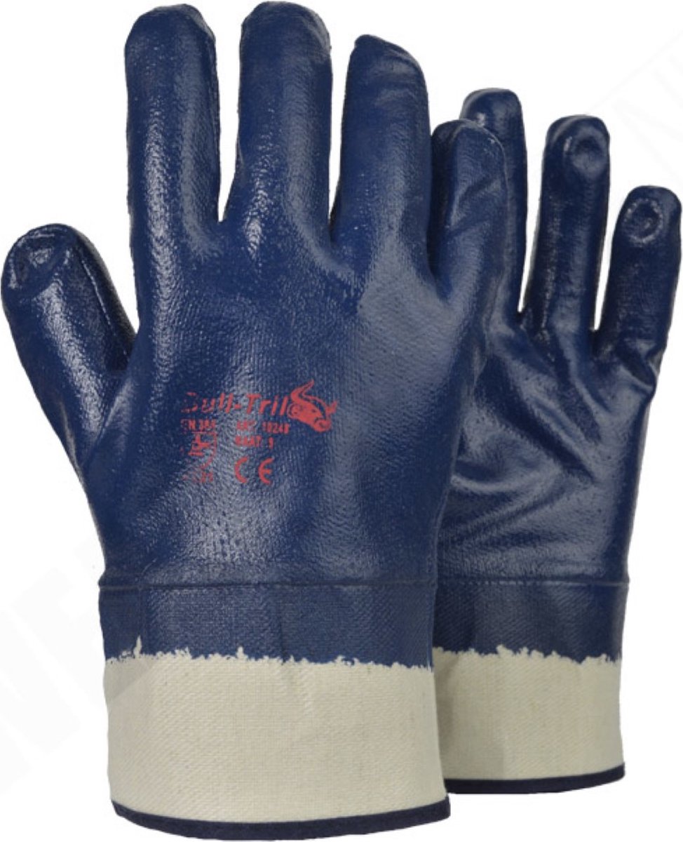 WERKHANDSCHOENEN - NBR NITRIL - 10248 Maat XL - p.p. 12 stuks