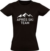 Aprés ski team Dames T-shirt | Skien | wintersport | Zwart