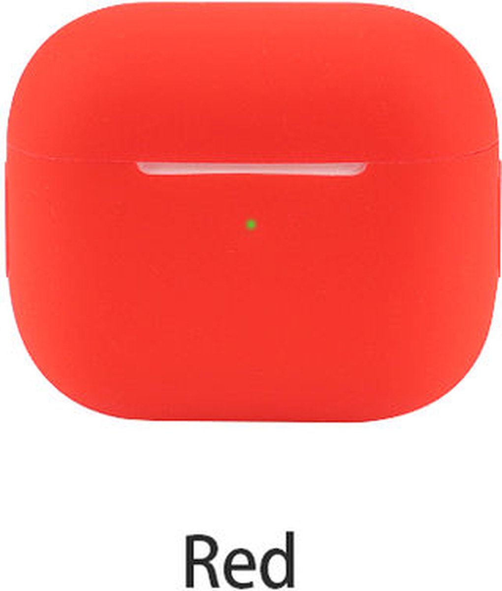 Hoesje in het rood geschikt voor Apple AirPods 3 - TCH - Beschermhoes - Siliconen - Case - Soft case - Mint - Blauw