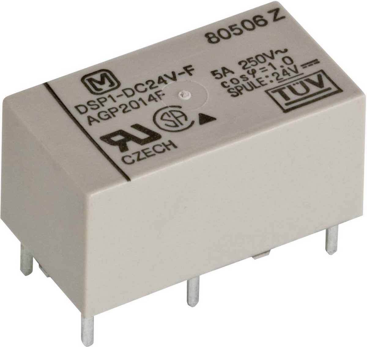 Panasonic DSP112F Printrelais 12 V/DC 5 A 1x NO, 1x NC 1 stuk(s)